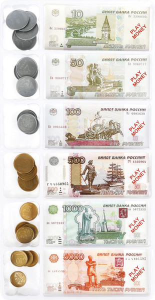 Изображение товара Деньги игрушечные Играем вместе Деньги для касс / ZY1250982-R 