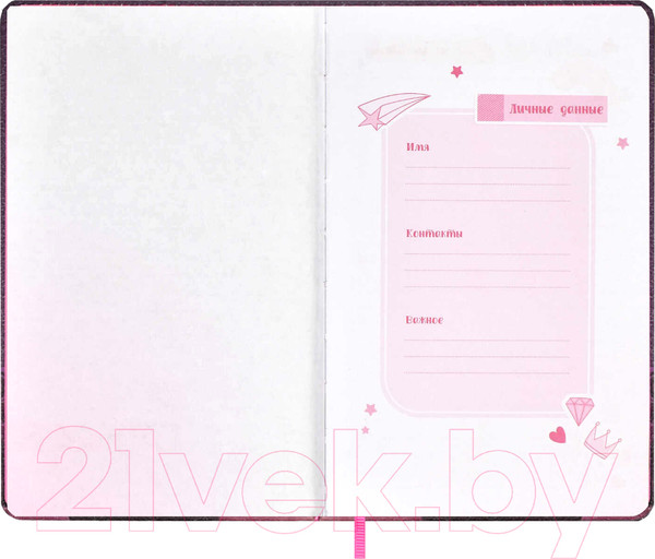 Изображение товара Дневничок Феникс+ Принцессы. Девушка с пандой / 67794