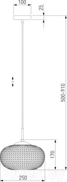 Изображение товара Потолочный светильник Евросвет 50262/1 (прозрачный)