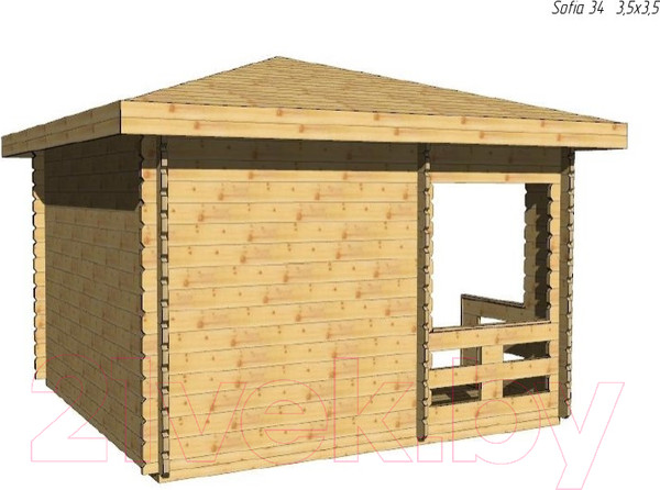 Изображение товара Беседка ДомБелКом Б-5 3.5x3.5