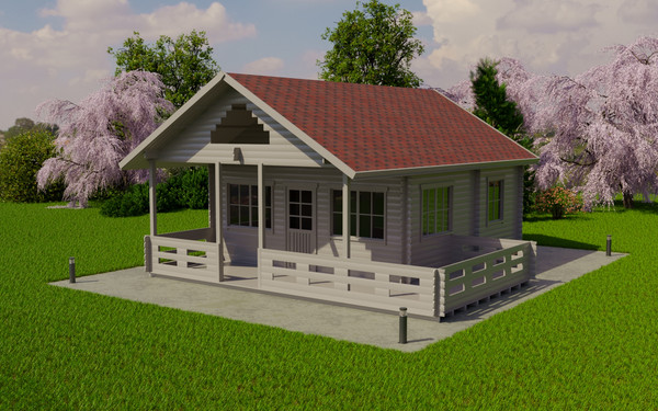 Изображение товара Дачный дом ДомБелКом ДС-4 6.0x6.0