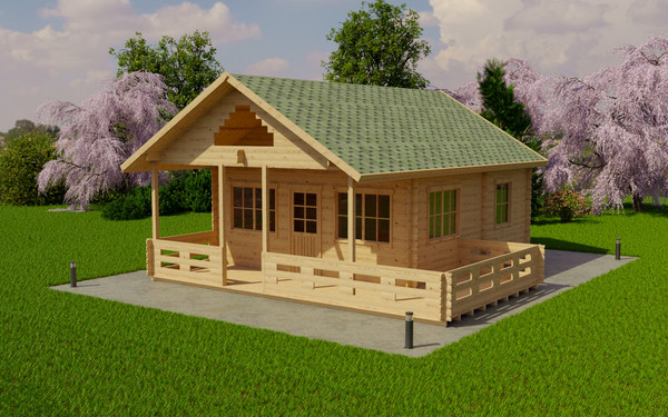 Изображение товара Дачный дом ДомБелКом ДС-4 6.0x6.0
