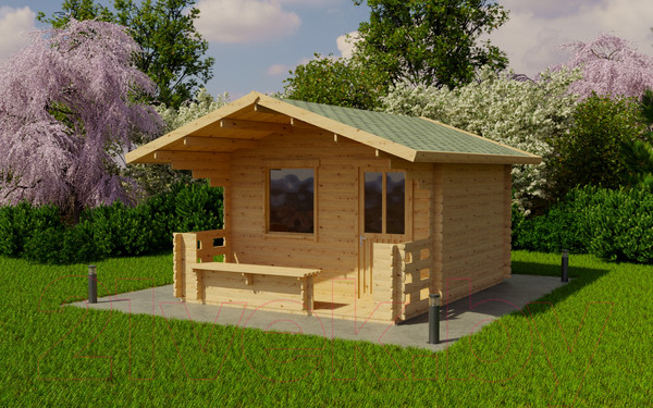 Изображение товара Дачный дом ДомБелКом ДС-6 3.6x4.8