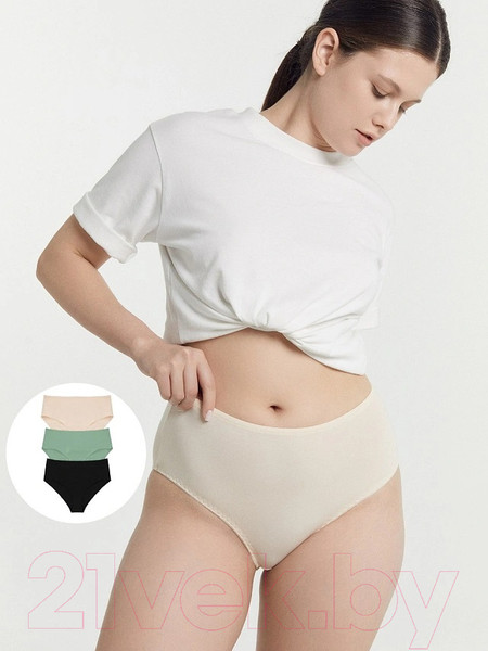 Изображение товара Комплект женских трусов Mark Formelle 412075-3 (р.122, жасмин-1)
