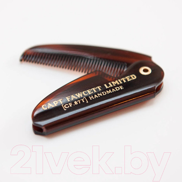 Изображение товара Расческа для бороды Captain Fawcett Folding Pocket Moustache Comb CF.87T