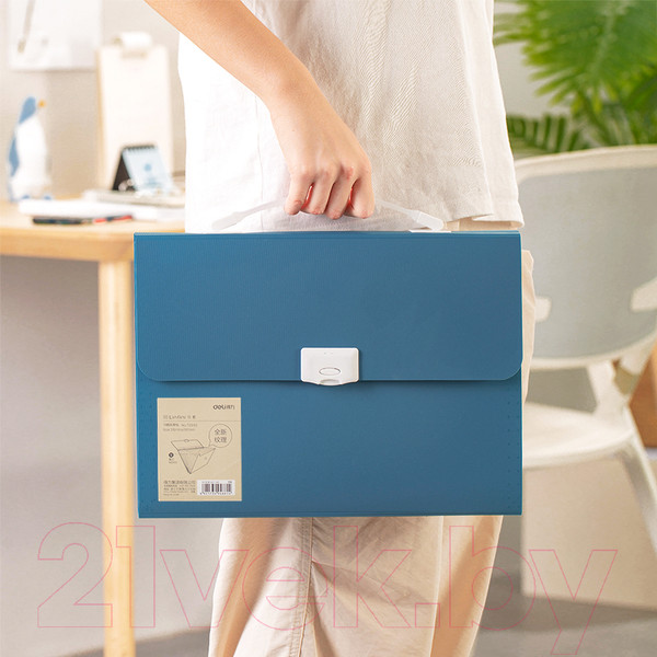 Изображение товара Папка-портфель Deli 72593 (голубой)