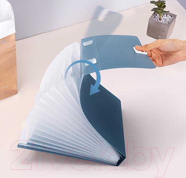 Изображение товара Папка-портфель Deli 72593 (голубой)