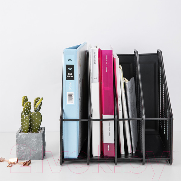 Изображение товара Лоток для бумаг Deli 78994 (черный)