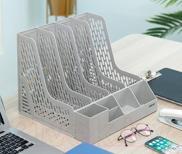 Изображение товара Органайзер настольный Deli 78981 (серый)