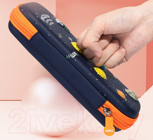Изображение товара Пенал Deli 67093A (оранжевый)
