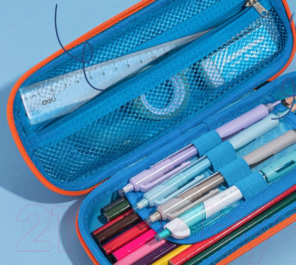 Изображение товара Пенал Deli 67093A (оранжевый)