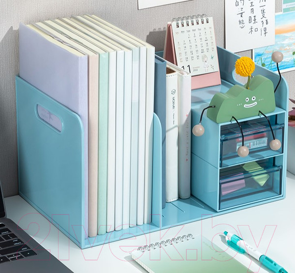 Изображение товара Органайзер настольный Deli PK110 (голубой)