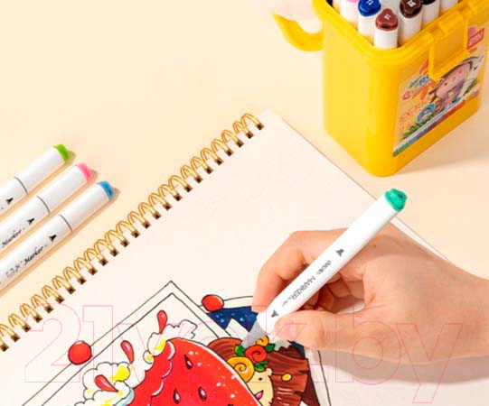 Изображение товара Набор маркеров Deli HM10624 (24шт)