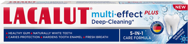 Изображение товара Зубная паста Lacalut Multi-Effect Plus Deep Cleaning (75мл)