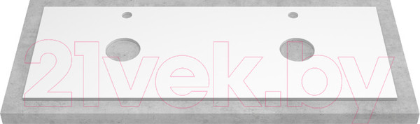 Изображение товара Тумба под умывальник ЗОВ Дион 120 / D120LHO0M7015МKV5-KP13W (графит матовый)