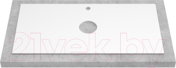 Изображение товара Тумба под умывальник ЗОВ Дион 60 / D60LAFM7015MKV5-KP13W (графит матовый)