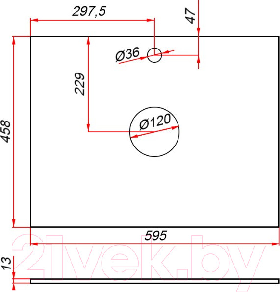 Изображение товара Тумба под умывальник ЗОВ Дион 60 / D60LHO0M7015МKV5-KP13W