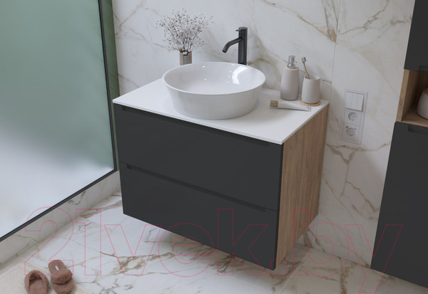Изображение товара Тумба под умывальник ЗОВ Дион 60 / D60LHO0M7015МKV5-KP13W