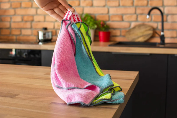 Изображение товара Набор салфеток хозяйственных York Микрофибра (4шт)