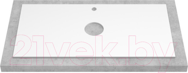 Изображение товара Тумба под умывальник ЗОВ Лира 100 / L100MW0MWGVA-KP13W-KP13W (белый глянцевый)