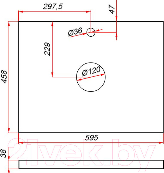 Изображение товара Тумба под умывальник ЗОВ Монови 80 / M80LW0LWS-HPL38T (туя/белый)