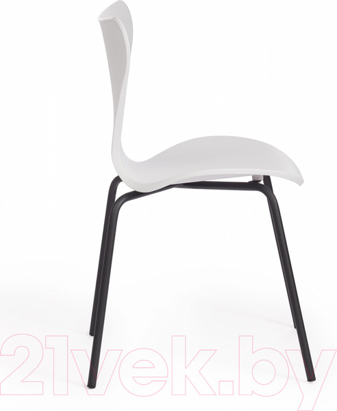 Изображение товара Стул Tetchair Jacobsen DC 102-1 пластик/металл (белый/черный)