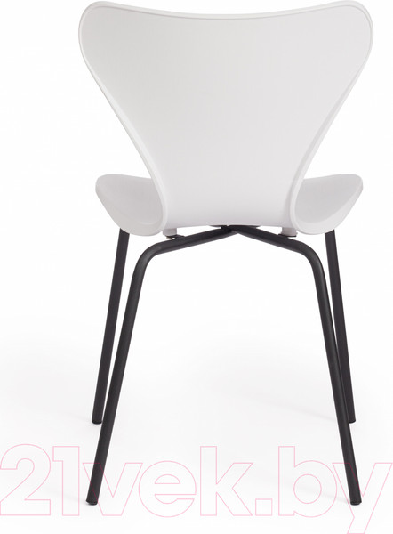 Изображение товара Стул Tetchair Jacobsen DC 102-1 пластик/металл (белый/черный)