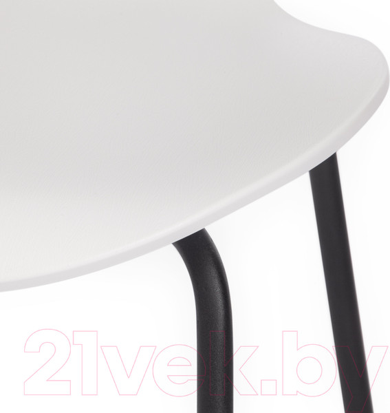 Изображение товара Стул Tetchair Jacobsen DC 102-1 пластик/металл (белый/черный)