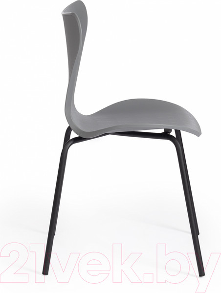Изображение товара Стул Tetchair Jacobsen DC 102-1 пластик/металл (серый/черный)