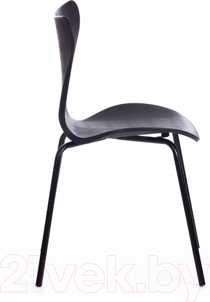 Изображение товара Стул Tetchair Jacobsen DC 102-1 пластик/металл (черный/черный)