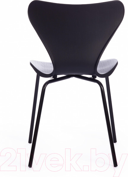 Изображение товара Стул Tetchair Jacobsen DC 102-1 пластик/металл (черный/черный)