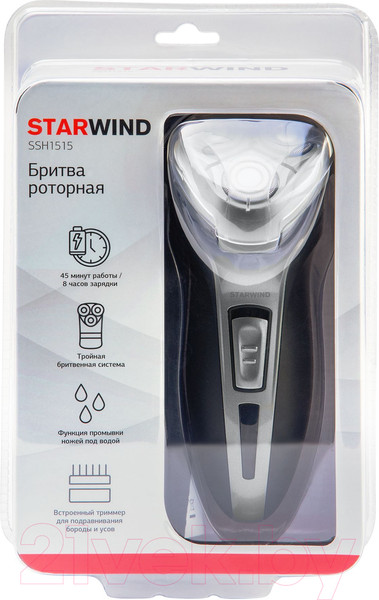 Изображение товара Электробритва StarWind SSH 1515 (серебристый/черный)