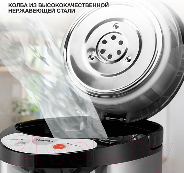 Изображение товара Термопот StarWind STP3400 (серебристый/черный)