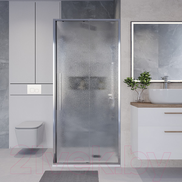 Изображение товара Душевой уголок Niagara 130x100x195 / NG-65-13CH-CH100-34 (хром/шиншилла стекло)