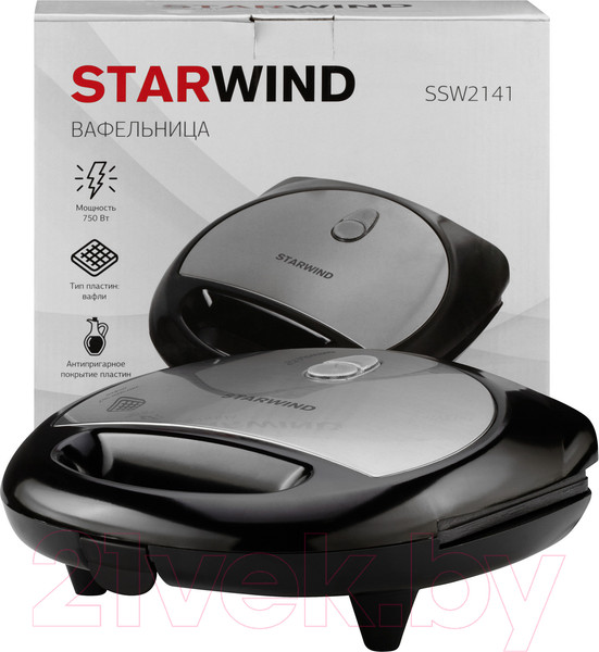 Изображение товара Вафельница StarWind SSW2141 (черный)