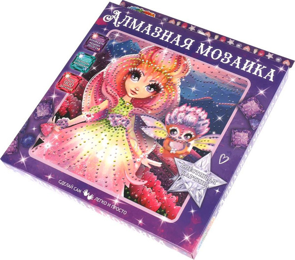 Изображение товара Набор алмазной вышивки MultiArt Цветочная фея / AM20X20-102682