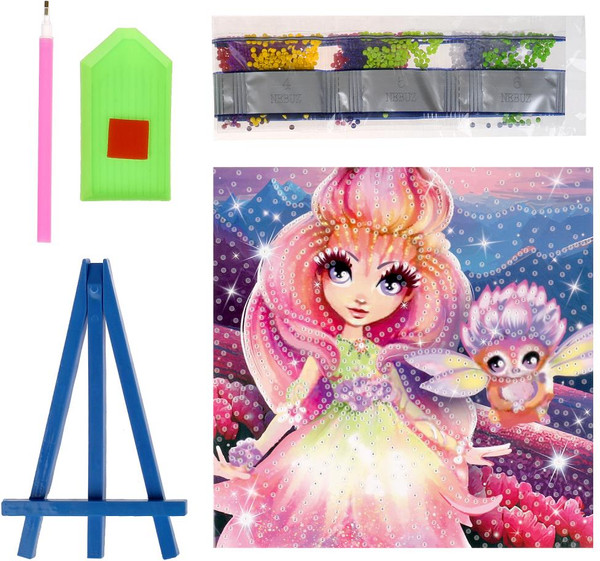 Изображение товара Набор алмазной вышивки MultiArt Цветочная фея / AM20X20-102682