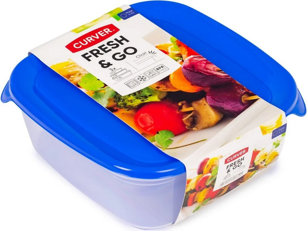Изображение товара Набор контейнеров Curver Fresh&Go / 08924-139-00 (3шт, синий)