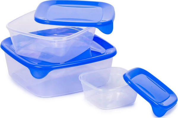 Изображение товара Набор контейнеров Curver Fresh&Go / 08924-139-00 (3шт, синий)