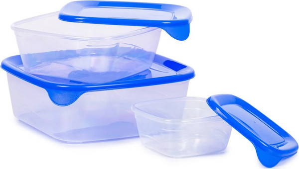 Изображение товара Набор контейнеров Curver Fresh&Go / 08924-139-00 (3шт, синий)