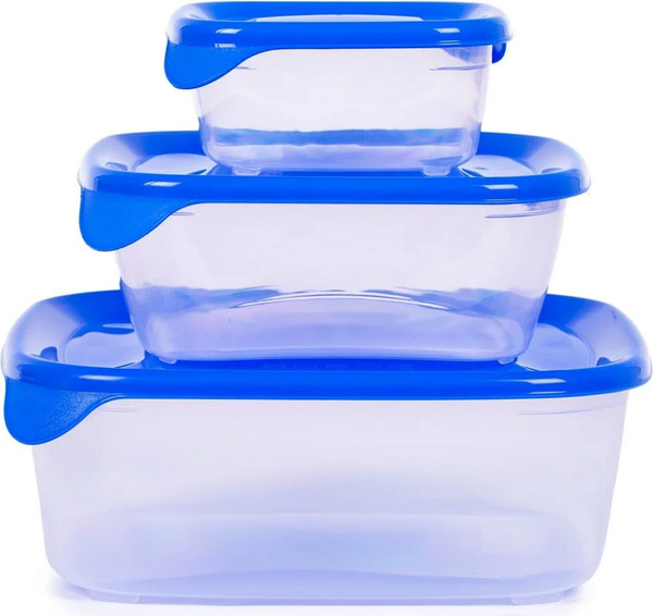 Изображение товара Набор контейнеров Curver Fresh&Go / 08924-139-00 (3шт, синий)