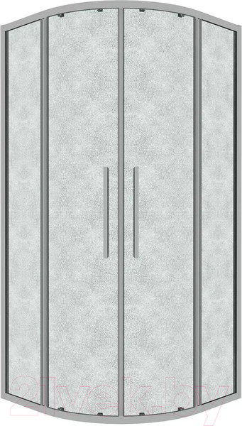 Изображение товара Душевой уголок Grossman Cosmo 80x80x195 / 301.K33.02.8080.10.02 (хром/шиншилла стекло)