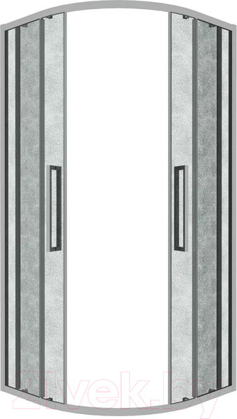 Изображение товара Душевой уголок Grossman Cosmo 80x80x195 / 301.K33.02.8080.10.02 (хром/шиншилла стекло)