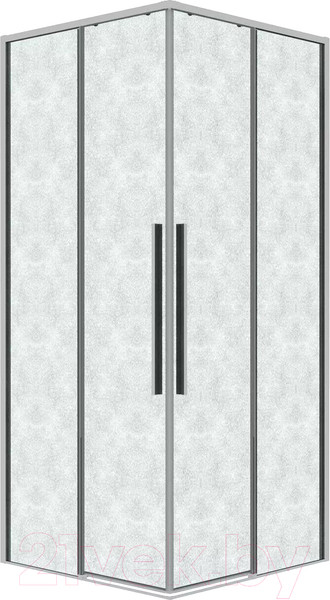Изображение товара Душевой уголок Grossman Galaxy 80x80x195 / 300.K33.01.8080.10.02 (хром/шиншилла стекло)