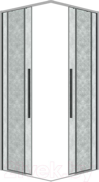 Изображение товара Душевой уголок Grossman Galaxy 80x80x195 / 300.K33.01.8080.10.02 (хром/шиншилла стекло)