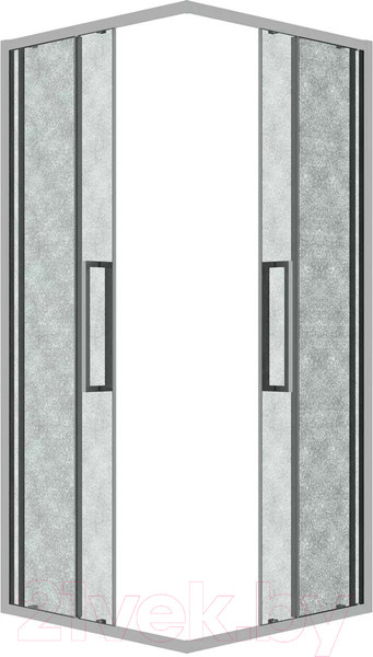Изображение товара Душевой уголок Grossman Cosmo 80x80x195 / 300.K33.02.8080.10.02 (хром/шиншилла стекло)