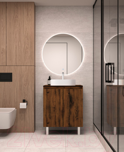 Изображение товара Тумба под умывальник ЗОВ Монови 80 / M80LA0LAS-LDSPA (аттик)