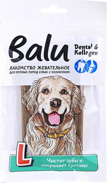 Изображение товара Лакомство для собак BaLu для крупных пород с коллагеном (150г)
