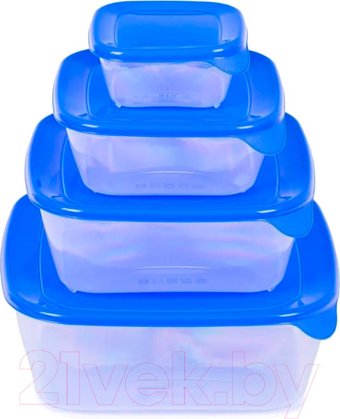 Изображение товара Набор контейнеров Curver Fresh&Go / 08927-139-00 (4шт, синий)