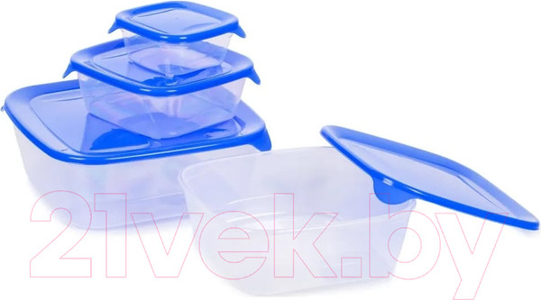 Изображение товара Набор контейнеров Curver Fresh&Go / 08927-139-00 (4шт, синий)